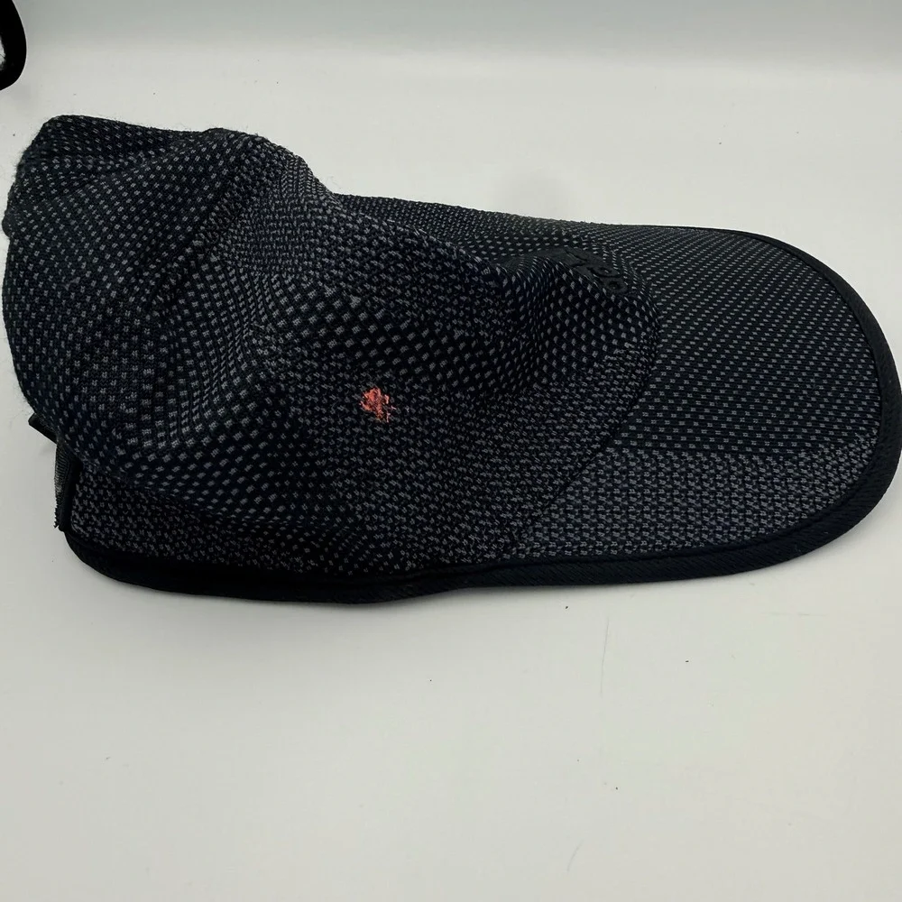 Adidas Adizero Running Hat Black Grey Climalite Mesh Adjustable Performance Cap